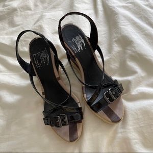 Burberry Wedge Sandals